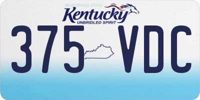 KY license plate 375VDC