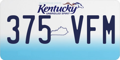 KY license plate 375VFM