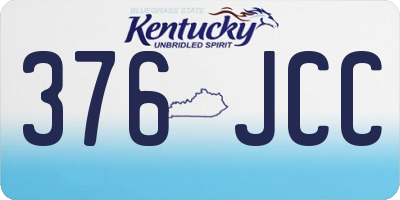 KY license plate 376JCC