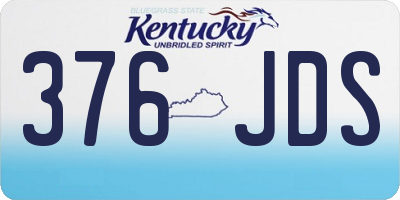 KY license plate 376JDS