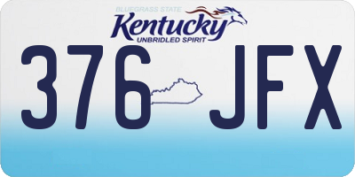 KY license plate 376JFX