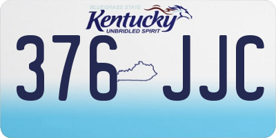 KY license plate 376JJC