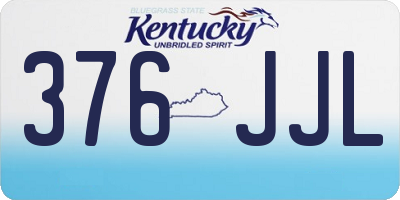 KY license plate 376JJL