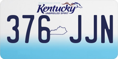 KY license plate 376JJN