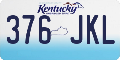 KY license plate 376JKL
