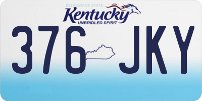 KY license plate 376JKY