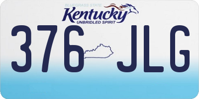 KY license plate 376JLG