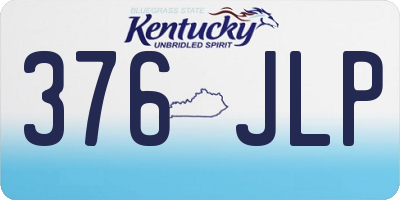 KY license plate 376JLP