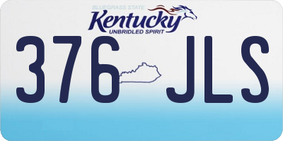KY license plate 376JLS