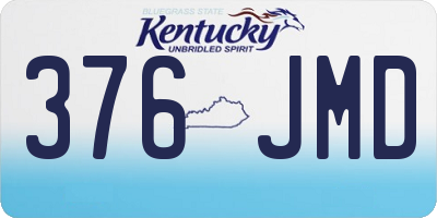 KY license plate 376JMD