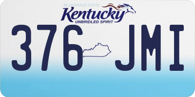 KY license plate 376JMI