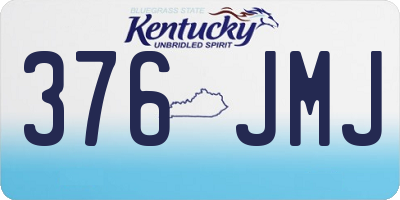 KY license plate 376JMJ