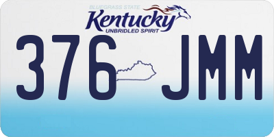 KY license plate 376JMM