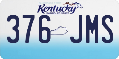 KY license plate 376JMS