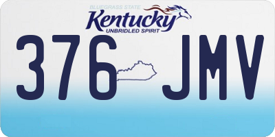 KY license plate 376JMV