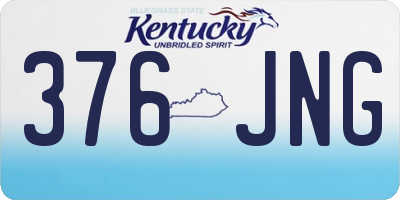 KY license plate 376JNG