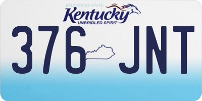 KY license plate 376JNT