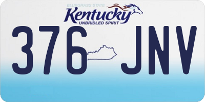 KY license plate 376JNV