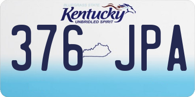 KY license plate 376JPA