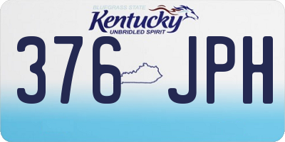 KY license plate 376JPH