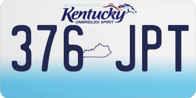KY license plate 376JPT