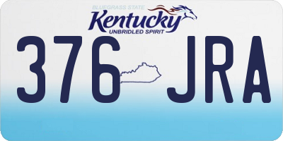 KY license plate 376JRA