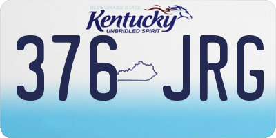 KY license plate 376JRG