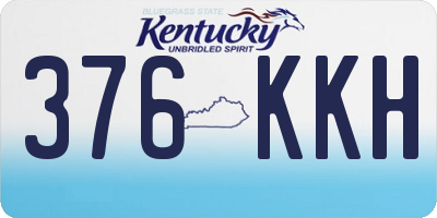 KY license plate 376KKH