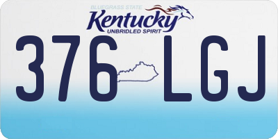 KY license plate 376LGJ