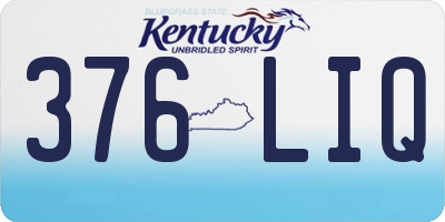 KY license plate 376LIQ