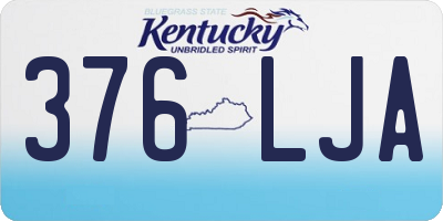KY license plate 376LJA