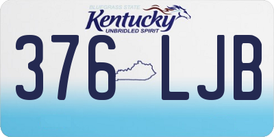 KY license plate 376LJB