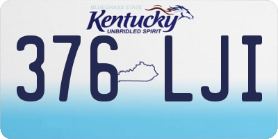 KY license plate 376LJI