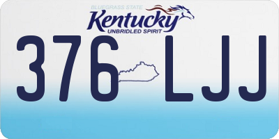 KY license plate 376LJJ