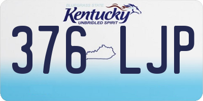 KY license plate 376LJP