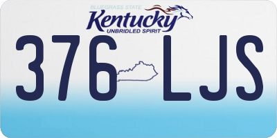 KY license plate 376LJS
