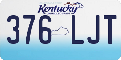 KY license plate 376LJT