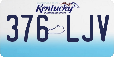 KY license plate 376LJV