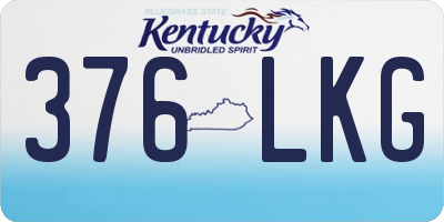 KY license plate 376LKG