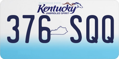 KY license plate 376SQQ