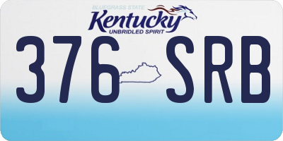 KY license plate 376SRB