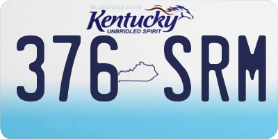 KY license plate 376SRM