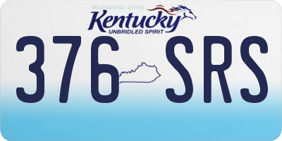 KY license plate 376SRS