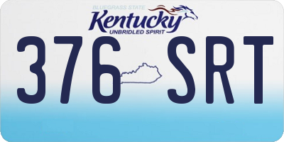 KY license plate 376SRT