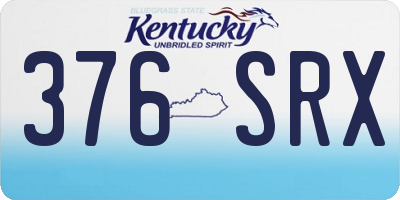 KY license plate 376SRX