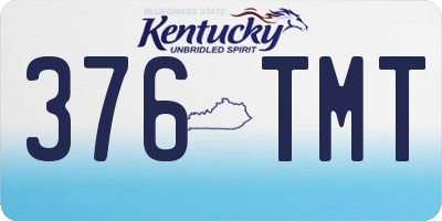 KY license plate 376TMT