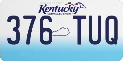 KY license plate 376TUQ