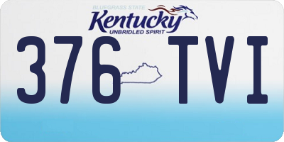 KY license plate 376TVI