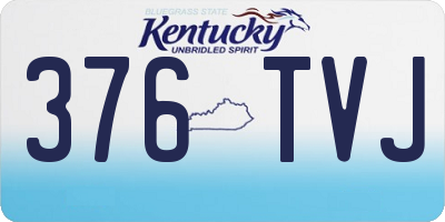KY license plate 376TVJ
