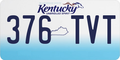 KY license plate 376TVT